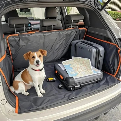 Heavy‑Duty Waterproof Dog Car Seat Cover, Nonslip Pet Hammock W/ Side Flaps, Trunk Liner SUV Truck Scratch‑Resistant Protector