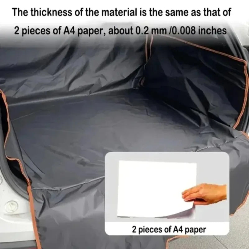 Heavy‑Duty Waterproof Dog Car Seat Cover, Nonslip Pet Hammock W/ Side Flaps, Trunk Liner SUV Truck Scratch‑Resistant Protector